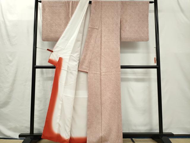 平和屋着物■大変加工の良い総絞り小紋 正絹 逸品 CABI6637ou