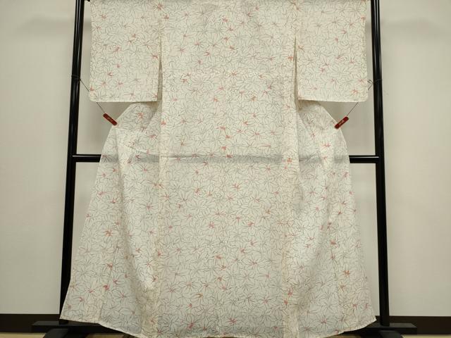 平和屋着物*夏物 小紋 絽 花尽くし 正絹 逸品 CABI6674ou