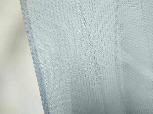 平和屋着物*夏物 色無地 縦絽 立線紋紗 藍白色 正絹 逸品 CABI6677ou