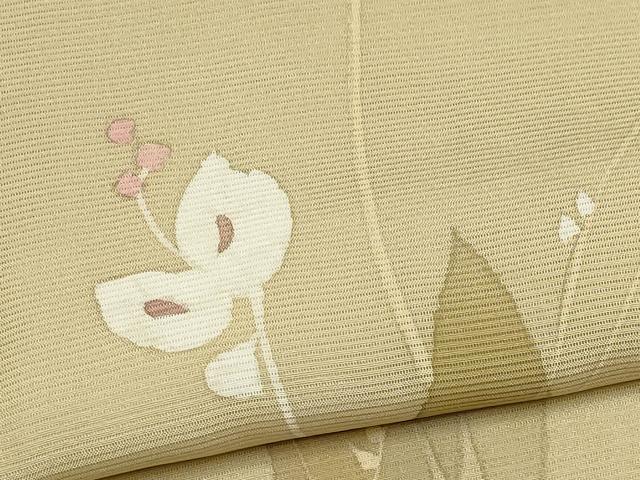 平和屋着物*夏物 訪問着 絽 草花文 正絹 逸品 未使用 CABI6680ou