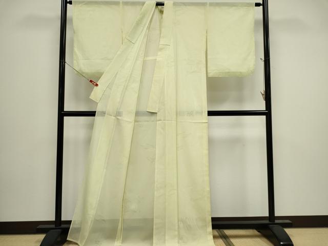 平和屋着物*夏物 色無地 縦絽 風景紋紗 蒸栗色 正絹 逸品 CABI6692ou