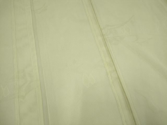平和屋着物*夏物 色無地 縦絽 風景紋紗 蒸栗色 正絹 逸品 CABI6692ou