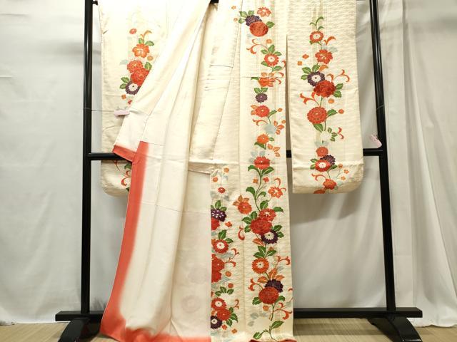 平和屋着物■豪華振袖 刺繍 草花文 金彩 正絹 逸品 CABI6705ou