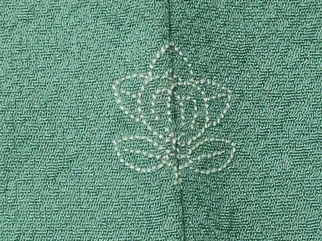 平和屋着物■本加賀友禅作家 柿本市郎 小紋 刺繍 草花文 正絹 逸品 CABI6708ou