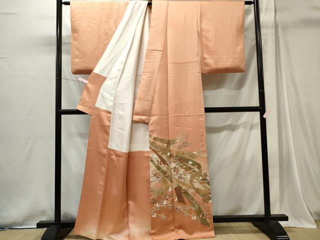 平和屋着物■豪華色留袖 作家物 駒刺繍 鬘帯枝花文 暈し染め 金彩 正絹 逸品 CABI6736ou