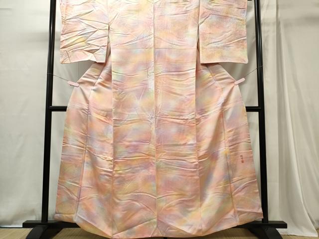 平和屋着物■上質な小紋 霞文 暈し染め 正絹 逸品 CABI6737ou