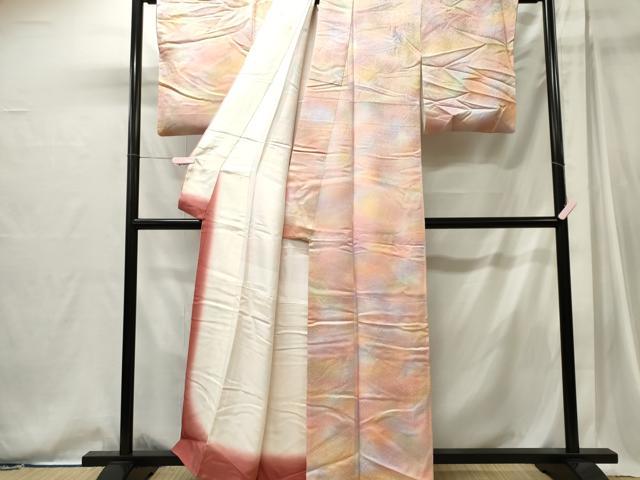 平和屋着物■上質な小紋 霞文 暈し染め 正絹 逸品 CABI6737ou