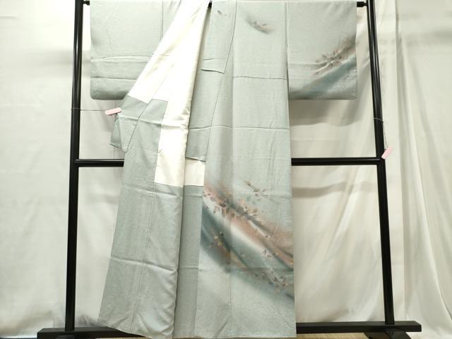 平和屋着物■訪問着 舞葉文 暈し染め 金彩 正絹 逸品 CABI6741ou