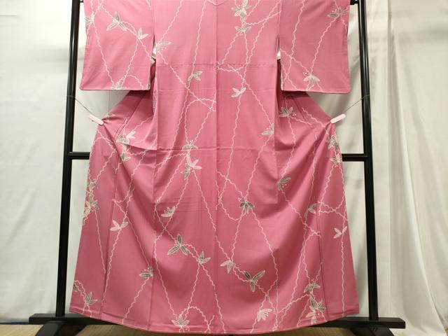 平和屋着物■上質な小紋 枝葉文 金彩 松坂屋扱い 正絹 逸品 CABI6751ou