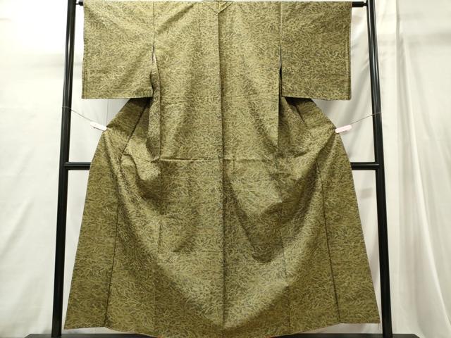 平和屋着物■本場大島紬 7マルキ 草木文 正絹 逸品 CABI6755ou