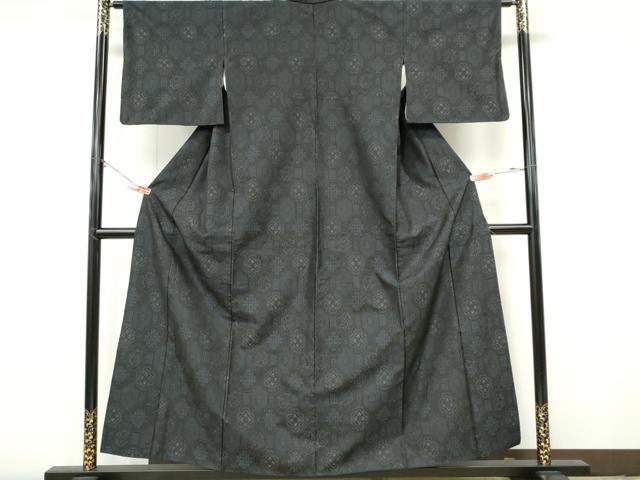 平和屋着物■本場大島紬 蜀江花文 正絹 逸品 CABI6770ou