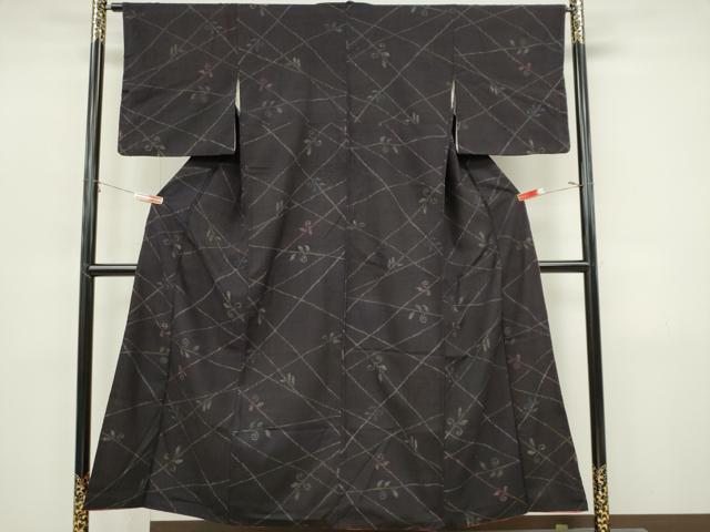 平和屋着物■上質な紬 唐草文 正絹 逸品 CABI6773ou