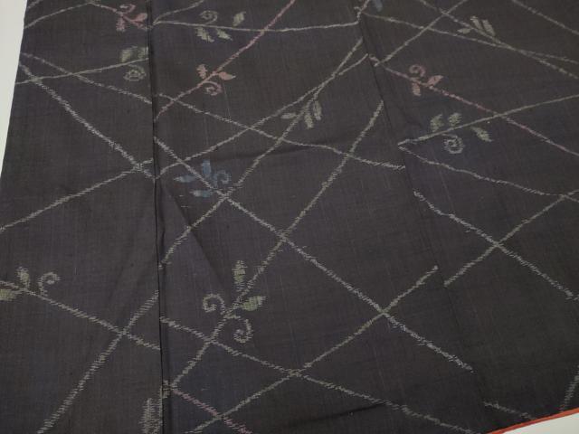 平和屋着物■上質な紬 唐草文 正絹 逸品 CABI6773ou