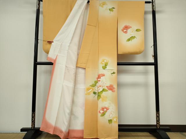 平和屋着物■訪問着 駒刺繍 草花文 暈し染め 正絹 逸品 CABI6782ou