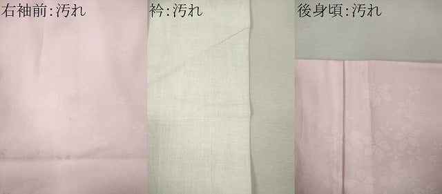 平和屋着物■長襦袢 無双仕立て 舞花地紋 洗える着物 CABI6796ou