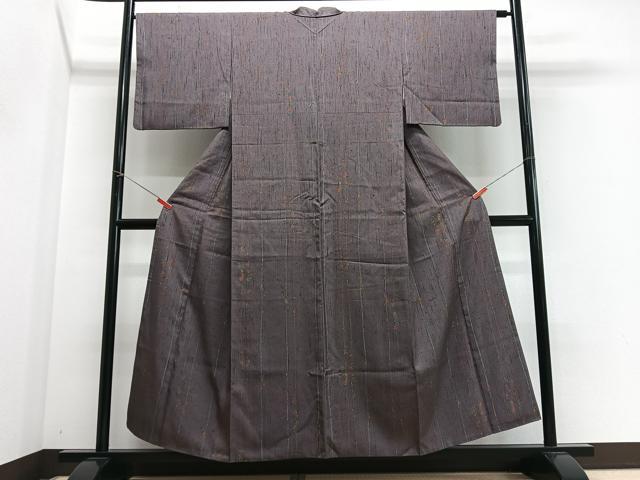 平和屋着物■上質な紬 間道 正絹 逸品 CABI6811xe