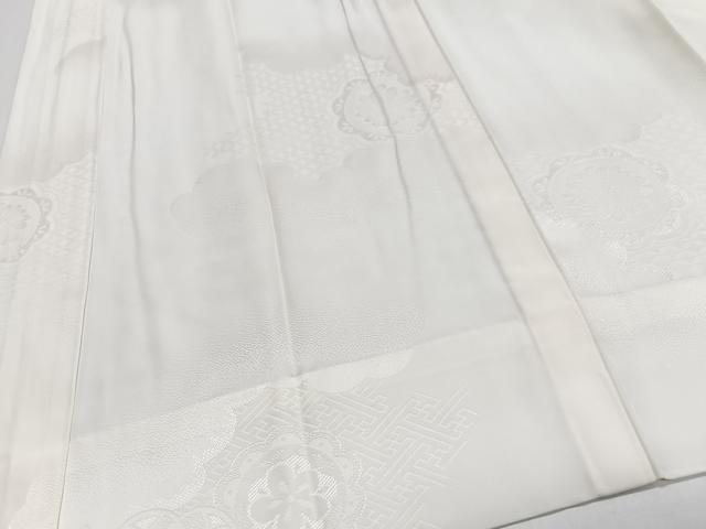 平和屋着物■長襦袢 無双仕立て 雲取り正倉院花地紋 半衿刺繍 正絹 逸品 CABI6813xe