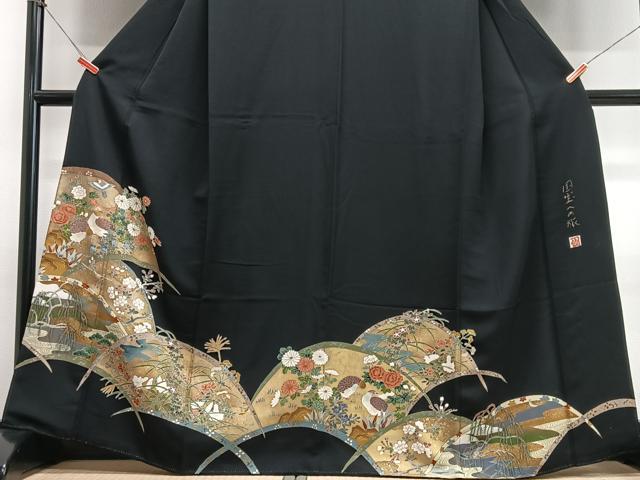 平和屋着物■豪華黒留袖 作家物 国宝への旅 金彩 正絹 逸品 CABI6817xe