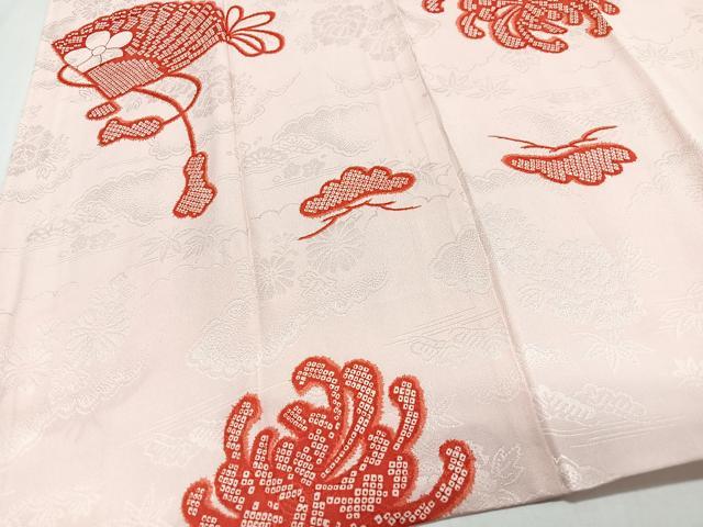 平和屋着物■長襦袢 袷 扇面菊文 正絹 逸品 CABI6831xe
