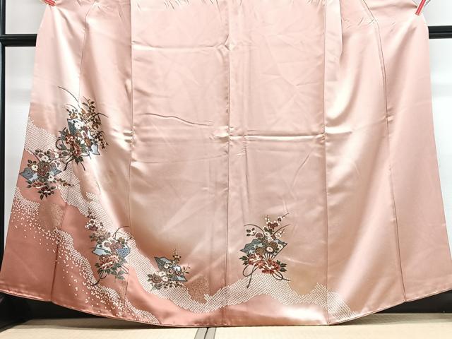 平和屋着物■訪問着 地紙草花文 暈し染め 金彩 ますいわ屋扱い 正絹 逸品 CABI6835xe