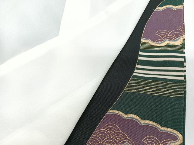 平和屋着物■豪華黒留袖 作家物 陶器花文 金彩 正絹 逸品 CABI6838xe