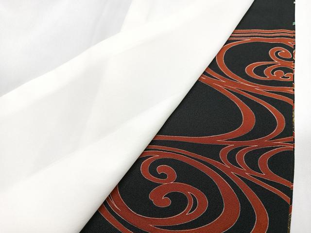 平和屋着物■豪華黒留袖 作家物 稲穂立波文 金彩 正絹 逸品 CABI6839xe