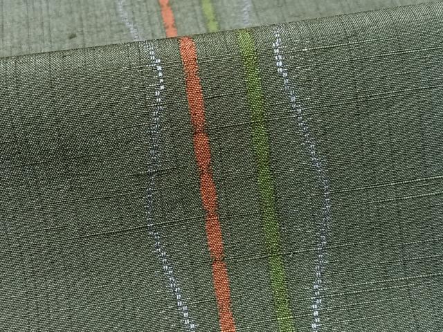 平和屋着物■民芸紬 縞 正絹 逸品 CABI6852xe