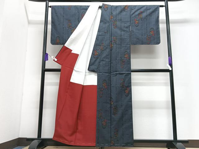 平和屋着物■本場大島紬 7マルキ 花間道 正絹 逸品 未使用 CABI6853xe