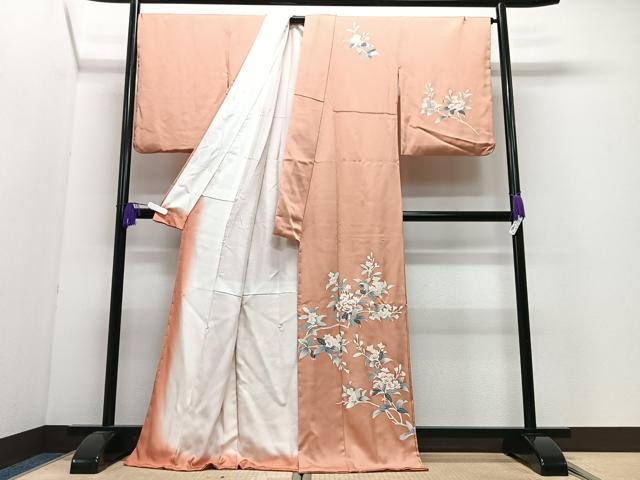 平和屋着物■訪問着 草花文 正絹 逸品 CABI6855xe