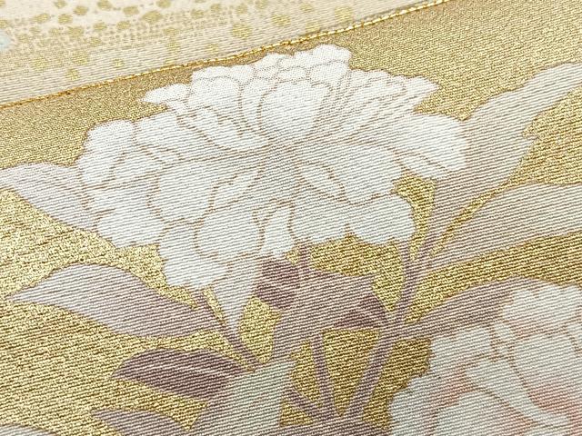 平和屋着物■豪華色留袖 駒刺繍 地紙枝垂れ花文 暈し染め 金彩 正絹 逸品 CABI6856xe