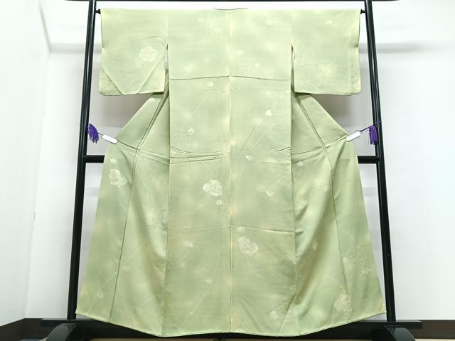 平和屋着物■上質な小紋 地紋起こし 舞花地紋 暈し染め 正絹 逸品 CABI6860xe