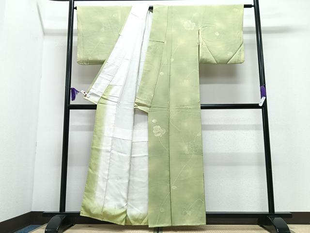 平和屋着物■上質な小紋 地紋起こし 舞花地紋 暈し染め 正絹 逸品 CABI6860xe