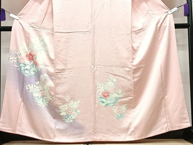 平和屋着物■訪問着 草花文 正絹 逸品 CABI6863xe
