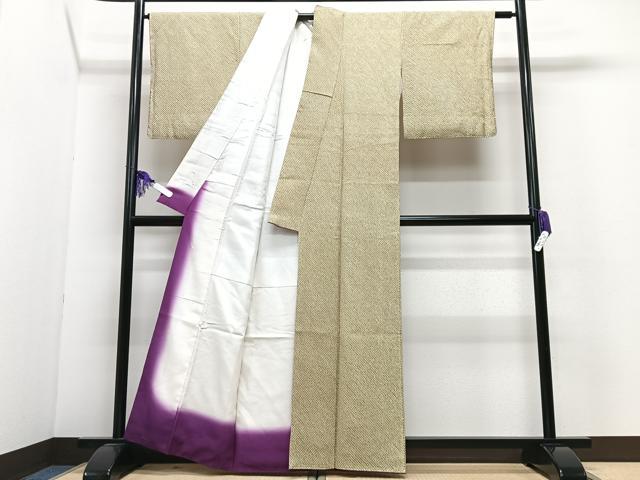 平和屋着物■大変加工の良い総絞り小紋 正絹 逸品 CABI6867xe