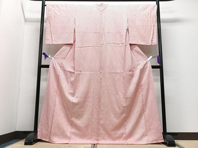 平和屋着物■大変加工の良い総絞り小紋 正絹 逸品 CABI6872xe