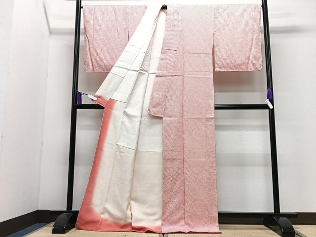 平和屋着物■大変加工の良い総絞り小紋 正絹 逸品 CABI6872xe