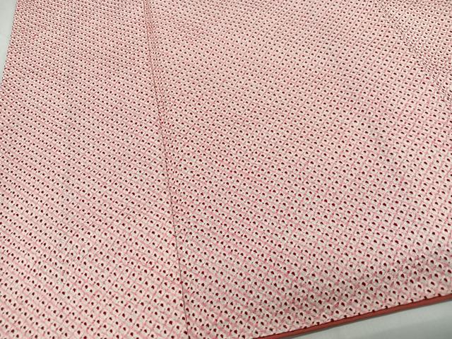 平和屋着物■大変加工の良い総絞り小紋 正絹 逸品 CABI6872xe