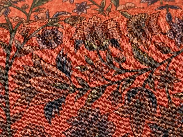 平和屋着物■上質な小紋 草花文 正絹 逸品 CABI6874xe