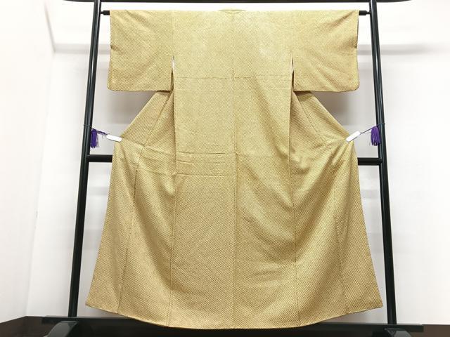 平和屋着物■大変加工の良い総絞り小紋 正絹 逸品 CABI6876xe