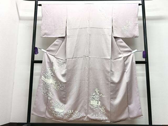 平和屋着物■訪問着 草花文 正絹 逸品 CABI6888xe