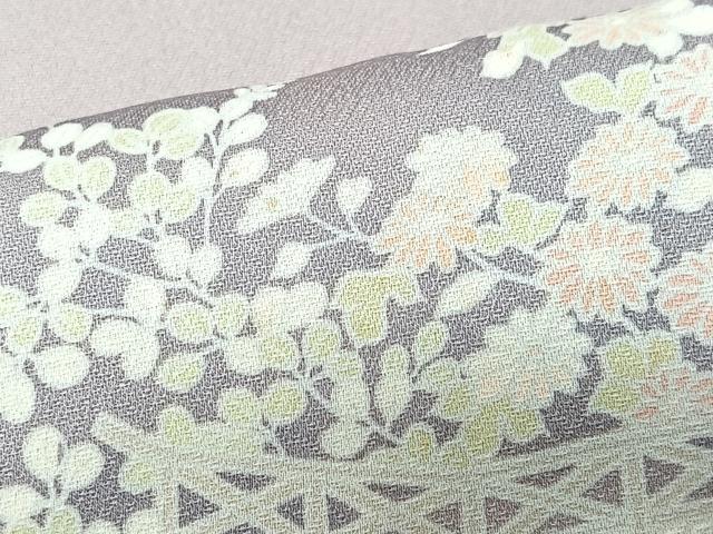 平和屋着物■訪問着 草花文 正絹 逸品 CABI6888xe