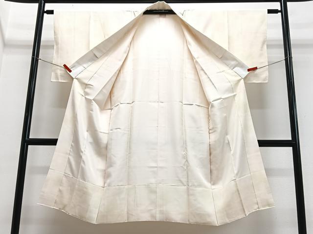 平和屋着物■長襦袢 袷 舞花地紋 正絹 逸品 CABI6898xe