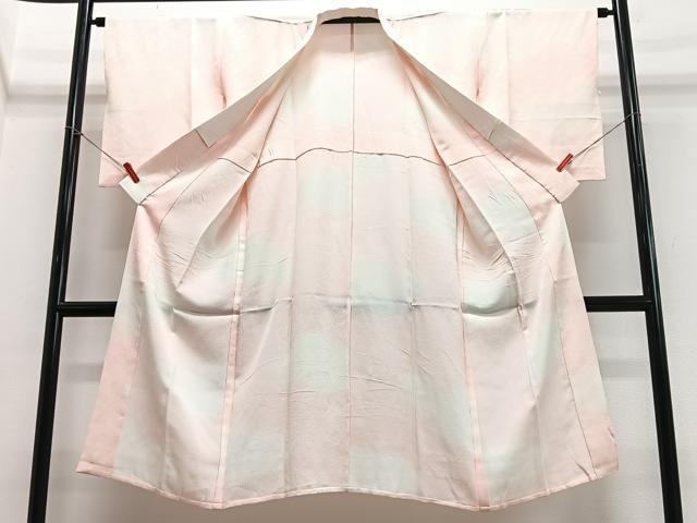 平和屋着物■長襦袢 無双仕立て 雲取り地紋 正絹 逸品 CABI6899xe