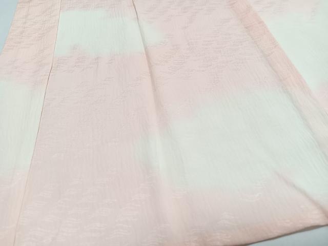 平和屋着物■長襦袢 無双仕立て 雲取り地紋 正絹 逸品 CABI6899xe