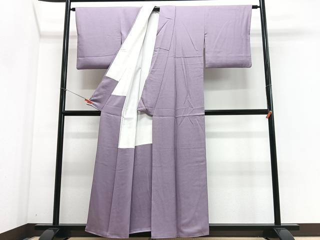 平和屋着物■上質な色無地 浅紫色 正絹 逸品 CABI6904xe