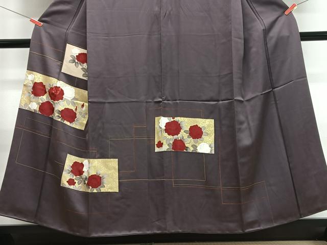 平和屋着物■訪問着 色紙花文 金彩 正絹 逸品 CABI6911xe