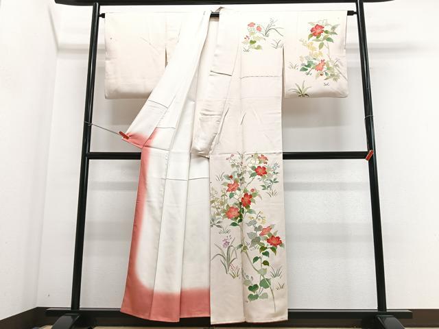 平和屋着物■訪問着 枝花文 金彩 正絹 逸品 CABI6922xe