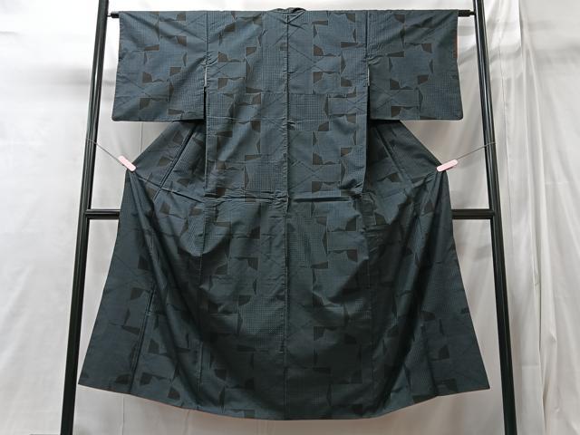 平和屋着物■本場大島紬 色紙重ね文 正絹 逸品 CABI6933xe
