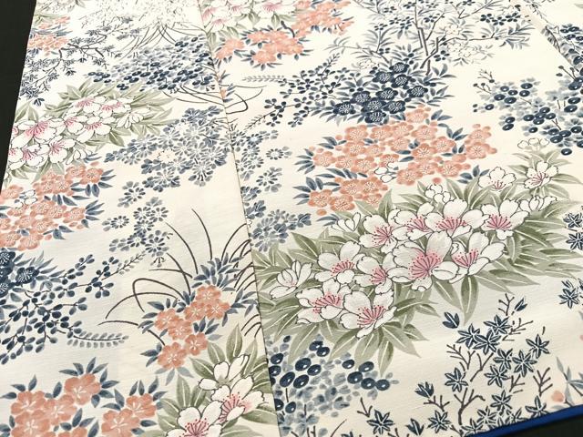 平和屋着物■上質な紬 草花文 正絹 逸品 CABI6938xe
