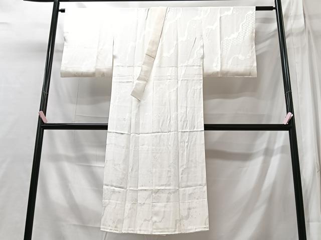 平和屋着物■長襦袢 無双仕立て 流水地紋 正絹 逸品 CABI6947xe